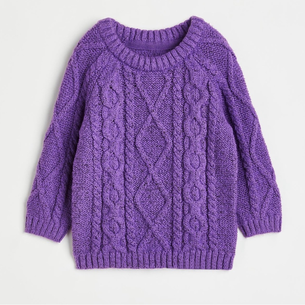 4T H&M Purple Fisherman’s Sweater